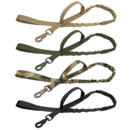 Tactical Dog Leash Adjustable Quick Release Elastic Leads Rope With 2 Control Handle Military Heavy Duty Dog Leashes For Dogs