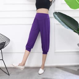 High Waist Modal Loose Fit Large Size Harlan Pants Women's Thin Extra Large Casual Sports Yoga Lantern Pants Cotton Lantern P...