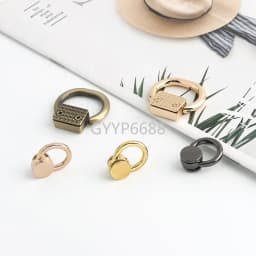 10/30/100PCS Metal Leaf Shape Bag Anchor D-ring For DIY Leather Shoulder Handbag Straps Hanger Hooks Connector Clips Accessories
