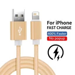USB Charge Cable For iPhone 11 12 mini 13 14 Pro Max X XR XS Max 6 6S 7 8 Plus SE Fast Charging Cables Nylon Braided Data Line