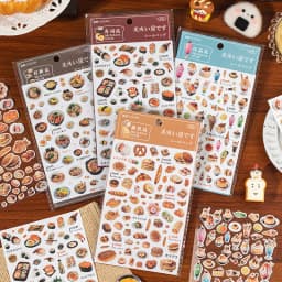 2 pcs Delicious Food Sticker Retro Hand Account Die cutting Sticker Pack Collage Journal Scrapbooking Stickers Office Stationery