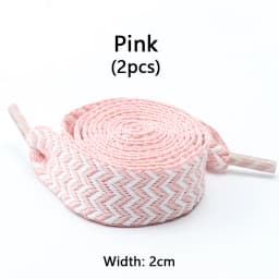 1 Pair Wavy Bread Style Flat Shoelaces Trend Decorative Laces for Sneakers 1.5/2/3 Cm Width Shoe Accessories