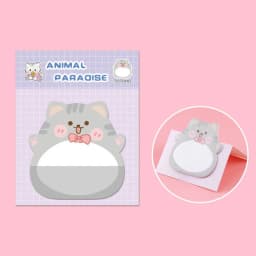 8 pcs/set,1-3-5 set Adhesive Kawaii Cartoon Animals Sticky Notes Notepad Memo Pad Stationery Sticker