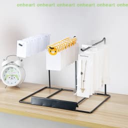 [C]Iron Bracket Jewelry Display Rack Household Desktop Decoration Earrings Necklace Storage Headrope String Organizing Rack
