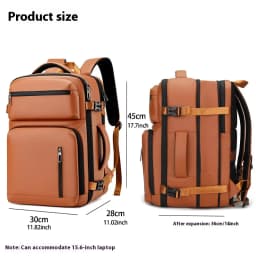 Commuter Laptop Backpack, Expandable, Waterproof Business Casual Backpack, 15.6 Inches, Large Capacity Travel Backpack