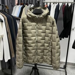 Warmth God Clothes! 90 Duck down Filling! Lightweight Padded Jacket Winter Outdoor Casual Heat Pressed Sports Hooded Coat