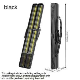 Hard Shell Fly Fishing Rod Bag | Large Capacity, Anti-Crush, Easy Clean, External Umbrella Pocket, Convertible Carry