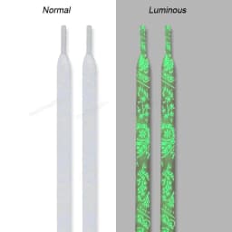 1Pair Luminous Shoelace Quality Fluorescent Boot Shoelaces for Sneakers Flat Laces Shoestrings Night Glow Strings 120/140/160CM