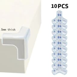 Transparent PVC Baby Protection Strip with Double-Sided Tape Anti-Bumb Kid Safety Table Edge Furniture Guard Corner L Protectors