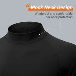 Men High Neck Compression Shirt Long Sleeve Quick Dry Breathable Tight Athletic Base Layer For Gym Fitness Running Training Spor