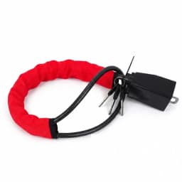 Universal Anti Theft Protection Device Car Steering Wheel Lock with Seat Belt Socket Steel Rope for Truck SUV Van RV with Keys
