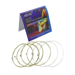 6Pcs/Set Acoustic Guitar Strings A104 Stainless Steel Mercerized Strings Silver Plated Copper Alloy Wound Guitar Accessories