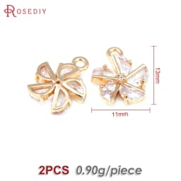 18K Gold Color Airplane Bicycle Tower Windmill Charms Pendants High Quality Diy Jewelry Making Necklace Earrings Accessories