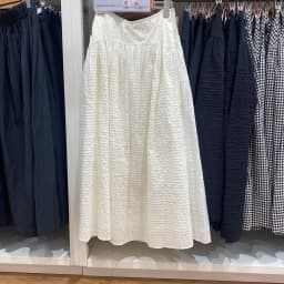 Summer Style A-Line Skirt Bubble Fabric Plaid Long Skirt High Waist Commute Friendly Mid-Length Color Other Material
