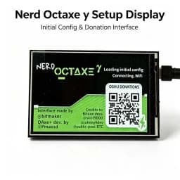 NerdOCTAXE 3.5 Inch IPS Display With Protective Case Plug Play Monitor For BitNerd++ NerdQaxe Bitcoin Mining Machine