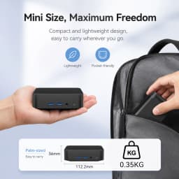 2026 Mini PC Computer Intel Core I9 10980HK N150 Windows 11 Pro 16GB 32GB RAM 1TB M.2 SSD WiFi6 BT5.2 4K HD Portable Desktop Pc