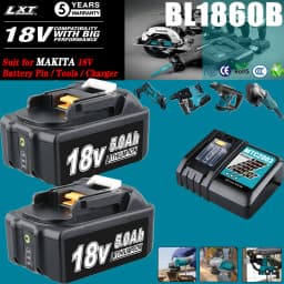 1/2/4Pcs 5.0Ah BL1850B Replace for Makita 18V BL1815 BL1830 BL1860 BL1890 Li-on Battery Pin with 3A DC18RC Charger Combo kit