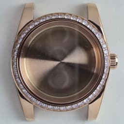 36mm/39mm Rose Gold Case Diamonds Bezel Sapphire Mod Parts NH34 NH35 NH36 NH38 NH39 NH70 NH72 ETA2824 PT5000 Movement