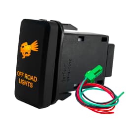 Amber Led Light 12V Car Push Button Switch Winch A/C ON OFF For Toyota 4Runner Tacoma Land Cruiser Reiz Hilux Prado FJ Cruiser