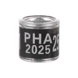 PHA 2026/2027 Pigeon Foot Ring ID 8mm With Numbers Aluminum Plastic Racing Pigeon Outdoor Training Marking Ring 60 Pcs