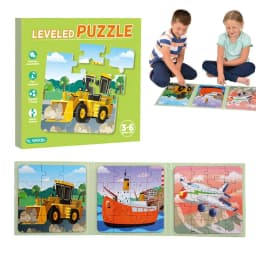 Magnetic Jigsaw Puzzle Educational Learning Puzzles Toys Car Activities Toy Jigsaw Puzzles Toy Portable Game Preschool Learning