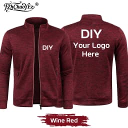 Custom DIY Logo Men's Thicker Sweatshirts Half Zipper Jacket Pullover for Male Hoody Man Hoodies Autumn Turtleneck Sweaters