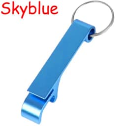 200Pcs Beer Bottle Openers Colored Bottle Opener Keychain Aluminum Alloy Colorful Mini Pocket Beer Beverage Opener