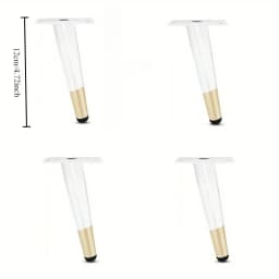 4pcs Coffee Table Support Desk Chairs Nightstands DIY Furniture Metal Legs Adjustable Furniture Table Legs for Sofa TV Cabinet