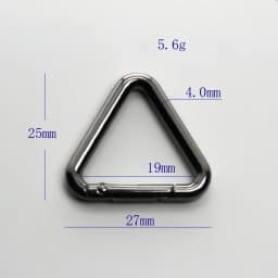 Metal Triangle Spring Gate O Ring Openable Leather Bag Handbag Belt Strap Buckle Connect Keyring Pendant Keychain Snap ClaspClip