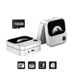 SERVO I17 Air Mini Fold Mobile Phone Speed Dial 1.77' Display Magic Voice 2G GSM Dual SIM Card Blacklist FM Radio Flip Cellphone