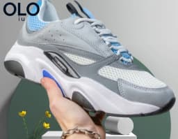Black Iridescent Reflective Mesh Dad Shoes Thick Sole Shock Absorb Night Glow Casual Sneakers Unisex