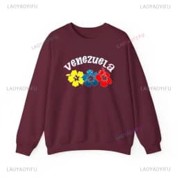 Venezuela-Graphic-Sweatshirt-Venezuela-Badge-Pullovers-Gift-Venezuela-South-America-South-America-Shirt-Soft-Comfortable-Sweater