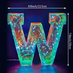 Multicolor Letters LED Night Light Numbers Dual‑Power Light‑Up Battery USB Operated Portable Indoor Decor for Party Wedding Home