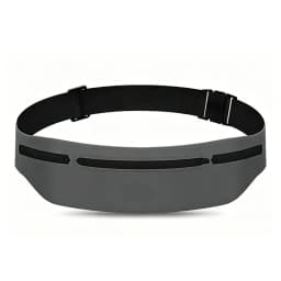 Ultra Slim Running Belt Bag 3 Pocket Reflective Water Resistant Waist Pack Adjustable Sports Phone Holder for Men Women