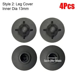 1 Set Universal Moon Chair Accessory Anti-slip Anti-sag Leg Protectors Removable Wear-resistant Foot Covers Joint Plug
