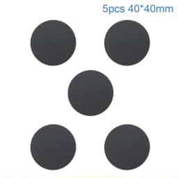 1/3/5pc Thin Metal Plate For Magnetic Car Phone Holder Iron Sheet Sticker Disk For Magnet Phone Stand Mount Round Retangle Black