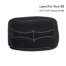 Durable Felt Handbag Insert Bag Storage Organization Purse Liner Bag Support Portable Internal Bag for For LV Nice Nano/Mini/BB