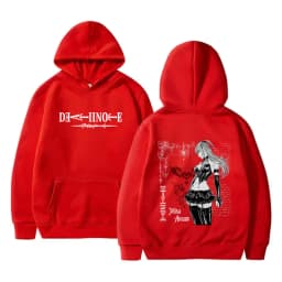 Hot Anime Death Note Misa Merch Hoodie Men Women Casual Oversized Pullover Hoodies Men's 90s Vintage Manga Hooded Sweatshirt