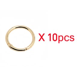 5-30pcs O Rings Metal Bag Buckles 16-38mm Openable Spring Clasp Carabiner Clip Snap Hook Keychain for DIY Handbag Accessories