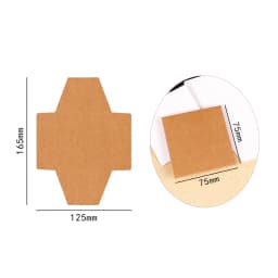 25/50Pcs Ready-made Kraft Paper Foldable Envelope Cards Jewelry Display Necklace Earrings Packages Handmade DIY Accessories