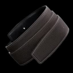 No Buckle Luxury Ultra-thin Pointed New Mens Litchi Grain Holes Belt Brand Male Genuine Two Sides Strap Jeans Belts 3.2/3.8cm