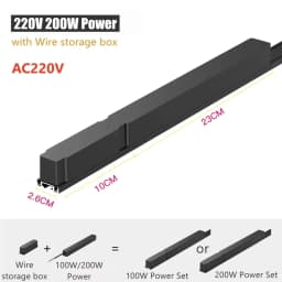 H6mm Ultra Thin Magnetic Track Light System 48V Living Room Ceiling Mount LED Ceiling Magnet Rail Lamp Spotlight Chandelier