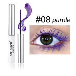 Colorful Curling Mascara Fine Brush Lengthens Eyelashes Thick Waterproof Blue Mascara Natural Eyelash Green Halloween Eye Makeup