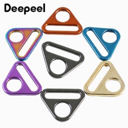 5/10Pcs Deepeel 25mm Metal Triangle Ring Buckle Bag Strap Adjust Buckles Webbing Backpack Belt Clasp Hook DIY Bags Accessories