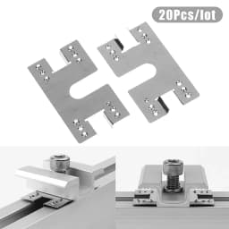 20Pcs Solar Panel Grounding Clip Washer Spacer 28x50mm Photovoltaic Conductive Sheet Puncture Gasket