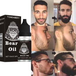 High Quality Fast Beard Growth Serum For Men Promote Beard Regrowth Thicker Longer Fuller Anti Hair Loss Essential Oil Hair Care