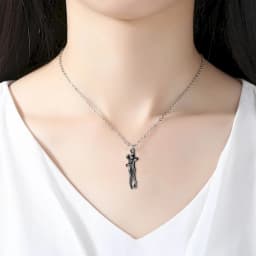 45cm Length Movable Lover Hug Copper Pendant Necklace Neck Hanging Jewelry Men Women Valentine's Day Gift Drop Shipping