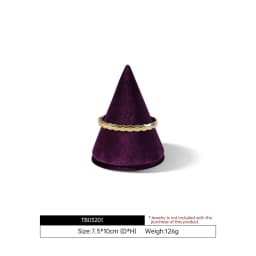 Yinbeini Velvet Conical Bangle Stand Jewelry Display Storage Holder for Bracelet Wristwatch TB032