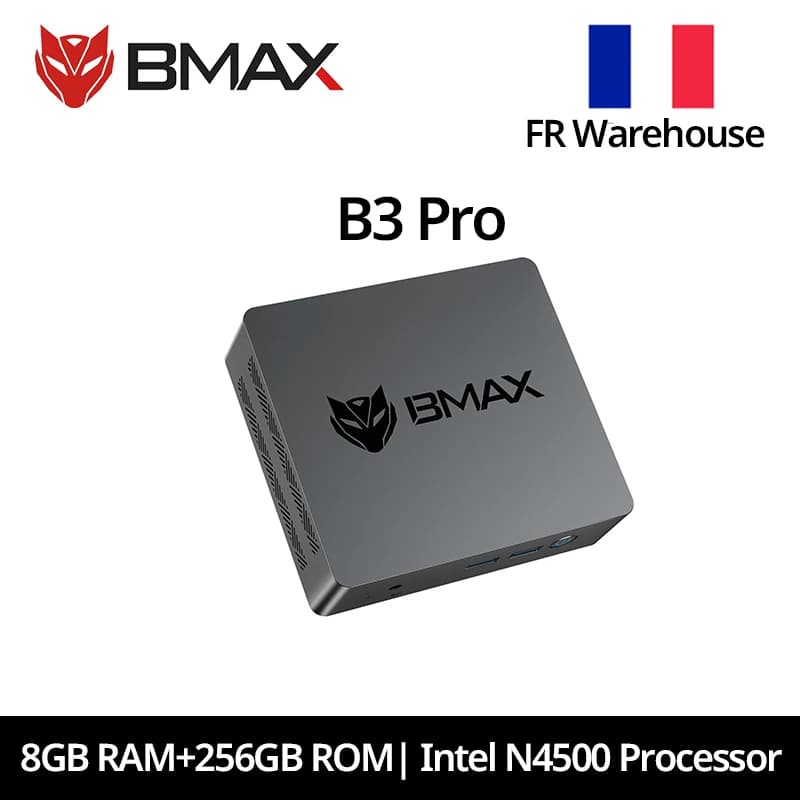 Bmax B3 Pro Windows 11 Pc Intel N4500 8Gb Ram 256Gb Ssd HDMI USB Dual Band Wi-Fi Supports 4K@60Hz Intel Hd Graphics Mini Pc