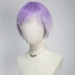 Colorful Gradient Wave Synthetic Wig for Women with Bangs Anime Party Cosplay Birthday Party Wig Stylish Long Hair Accessory